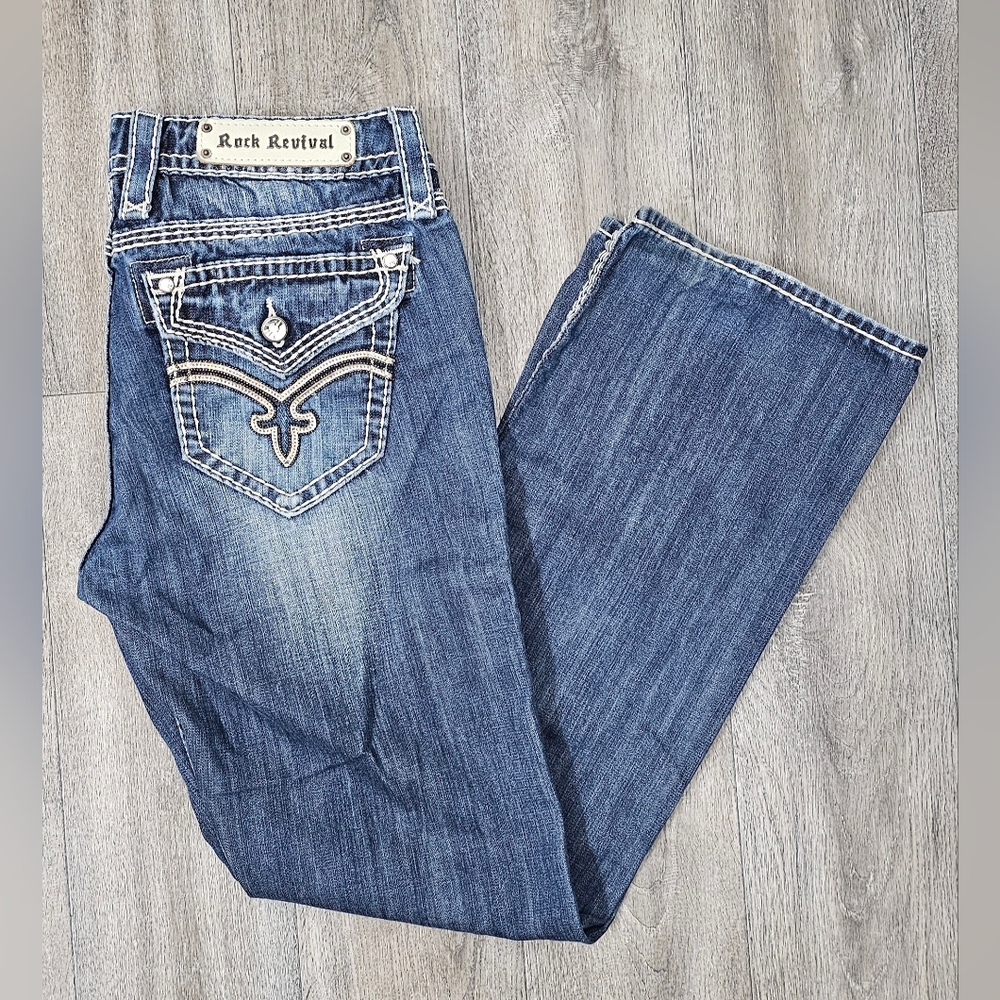 Women's Rock Revival "Elaina" Easy Boot Cut Jeans-Size 29